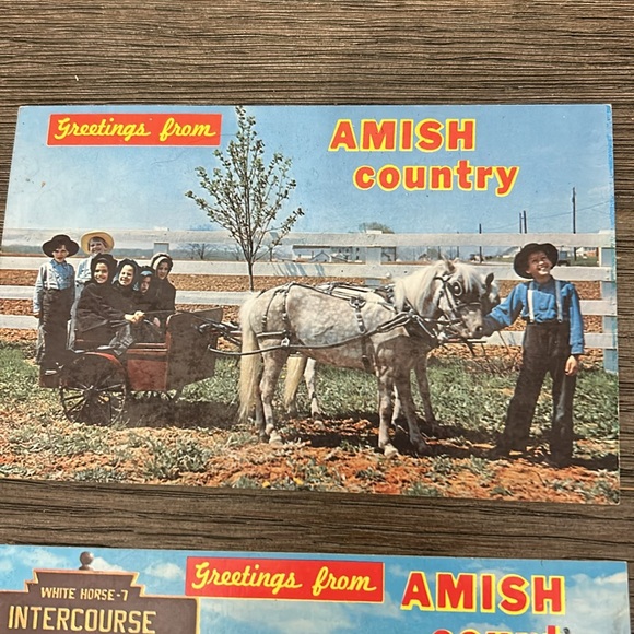 Vintage RPPC Amish country post cards Ohio and Pennsylvania - Picture 2 of 13